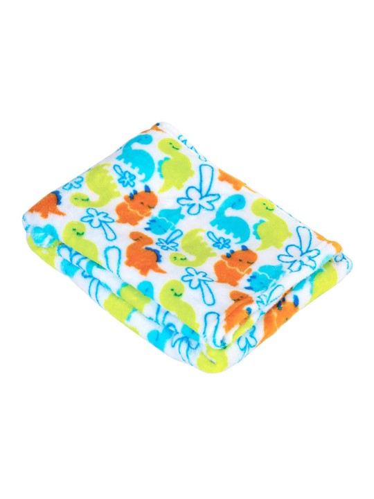 Green & Blue Abstract Mild Winter 300 GSM Single Bed Blanket