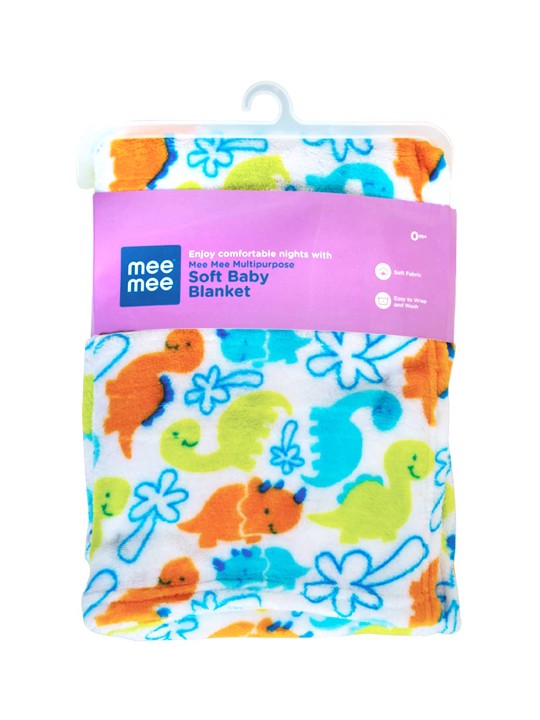 Green & Blue Abstract Mild Winter 300 GSM Single Bed Blanket