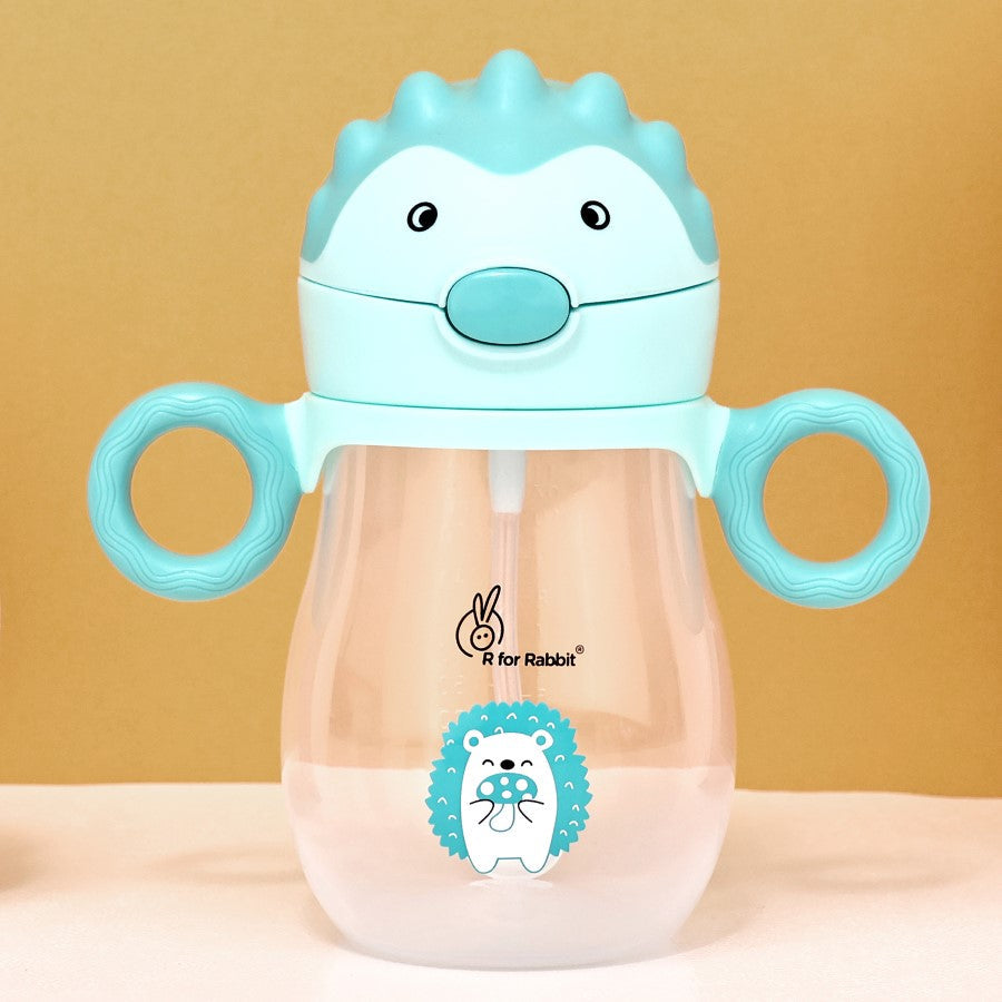 R for Rabbit Spikey Baby Straw Sipper Bottle 320ml With Soft Silicone Straw and Leak Proof