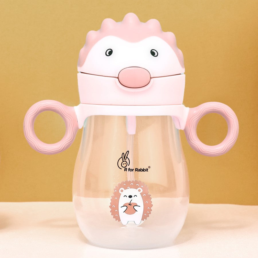 R for Rabbit Spikey Baby Straw Sipper Bottle 320ml With Soft Silicone Straw and Leak Proof