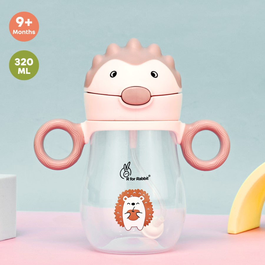 R for Rabbit Spikey Baby Straw Sipper Bottle 320ml With Soft Silicone Straw and Leak Proof