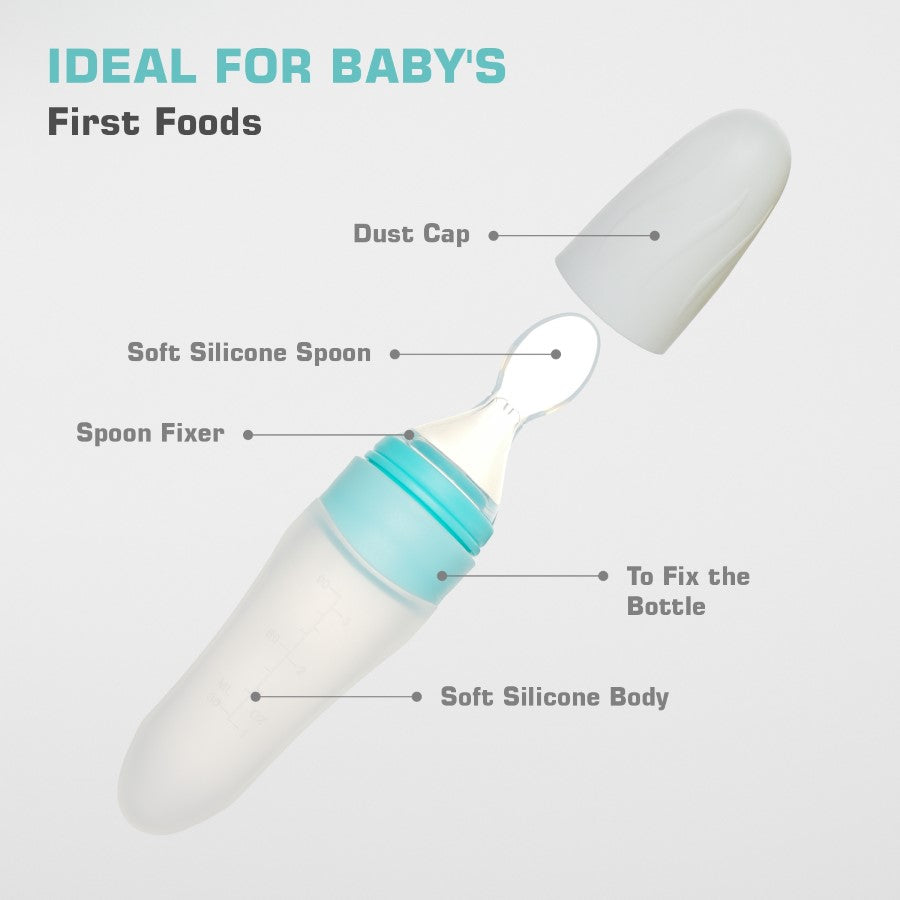 R for Rabbit Silicone Feeding Bottle Spoon
