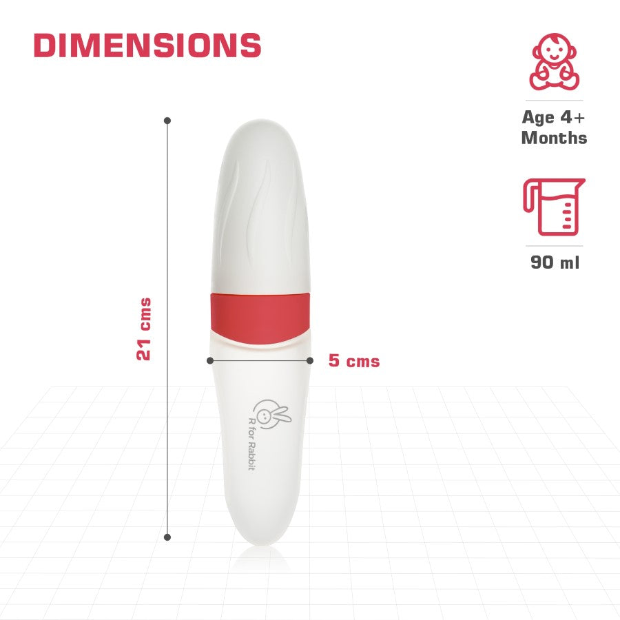 R for Rabbit Silicone Feeding Bottle Spoon