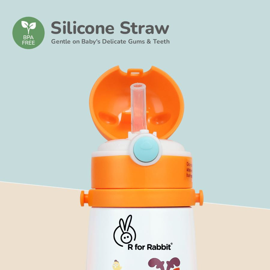 R for Rabbit Steebo Safari Stainless Steel Sipper Bottle for Kids 500ml