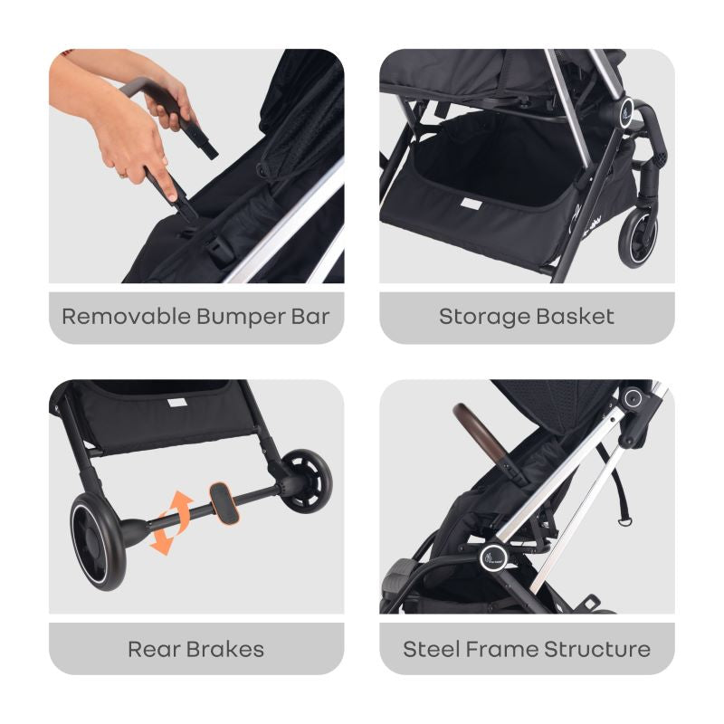 Street Smart 360 Baby Stroller With Personalized Name Plate