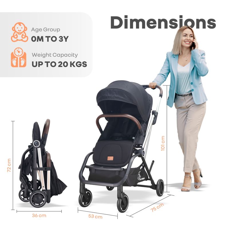 Street Smart 360-degree Rotatable Kids Stroller
