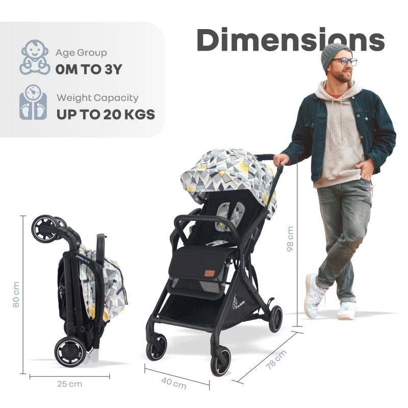 Street Smart Aero Baby Stroller With Personalized Name Plate