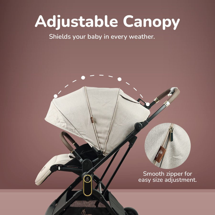 Street Smart Regal 2-Way Reversible Baby Stroller with One-Hand Fold & 5-Point Safety Harness