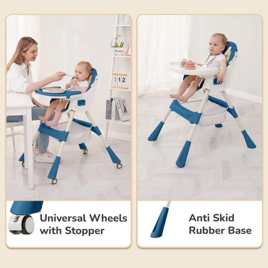 R for Rabbit Sugar Doodle Plus High Chair For Kids 3-in-1 Convertible Design