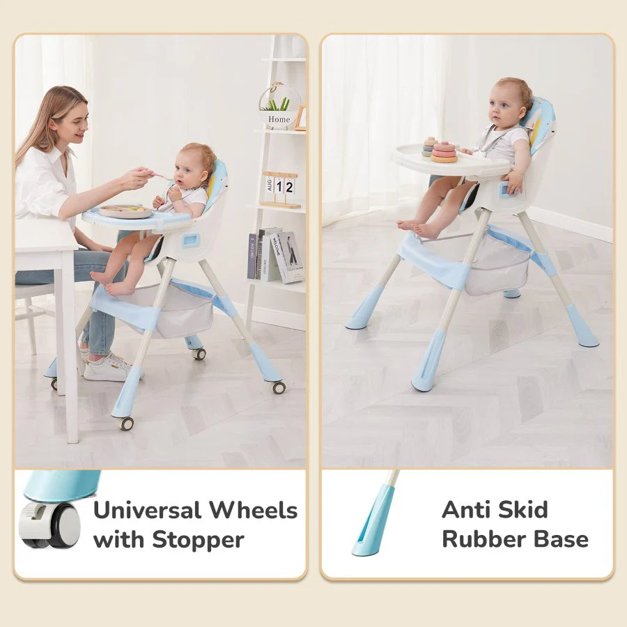 R for Rabbit Sugar Doodle Plus High Chair For Kids 3-in-1 Convertible Design