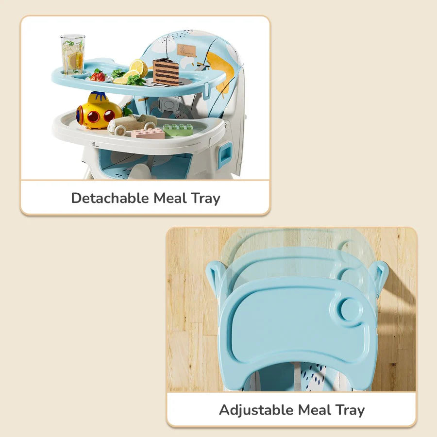 R for Rabbit Sugar Doodle Plus High Chair For Kids 3-in-1 Convertible Design