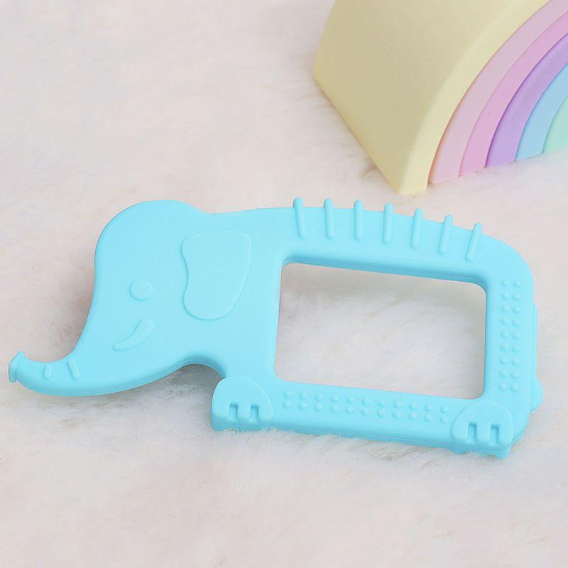 R for Rabbit Tiny Bites Safari – Cute Baby Silicone Teether - Elephant