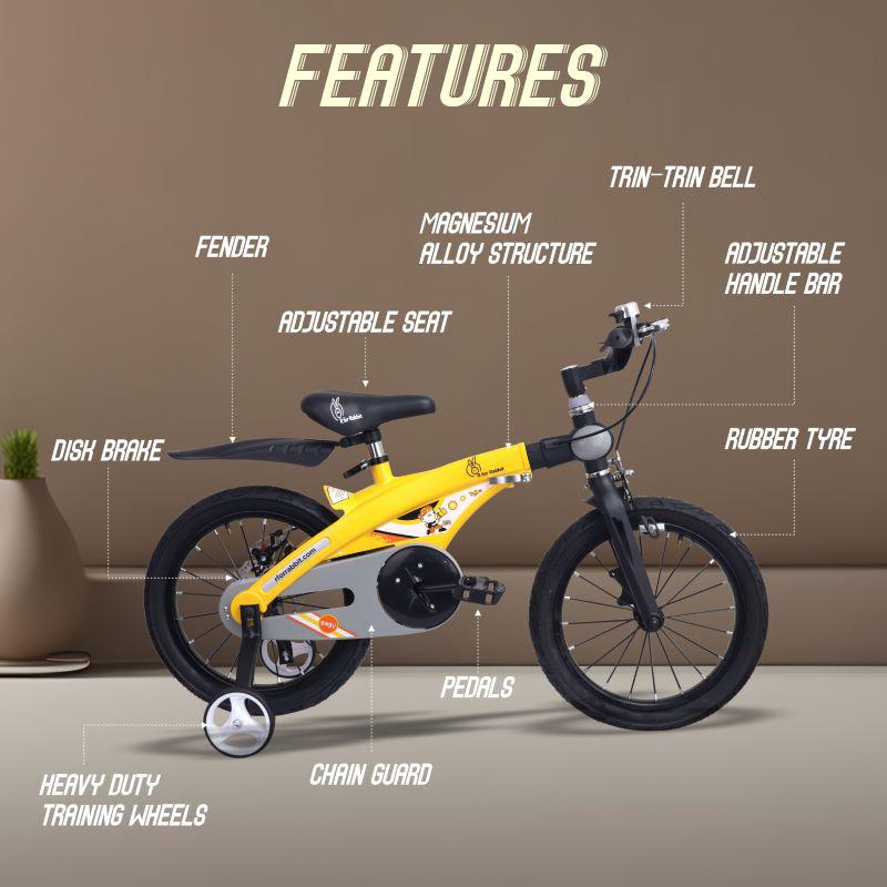R for Rabbit Tiny Toes Jazz 14T Bicycle - Adjustable