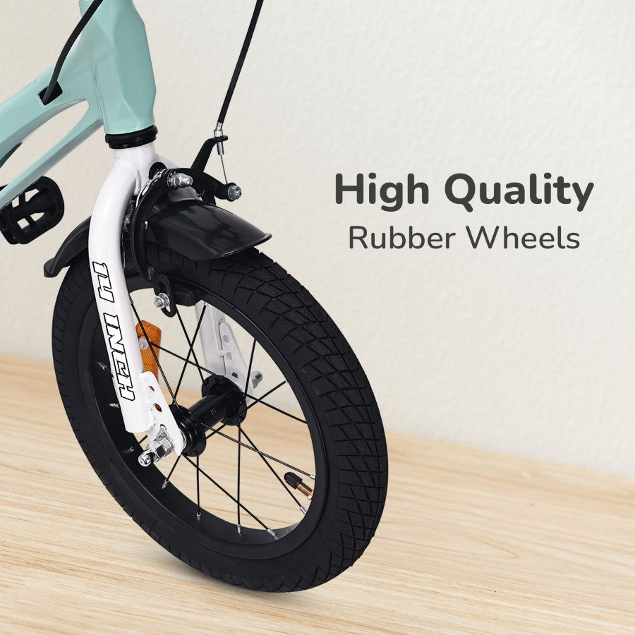R for Rabbit Tiny Toes Magna Bicycle For Kids 14 Inch  With 90% Plug N Play Installation