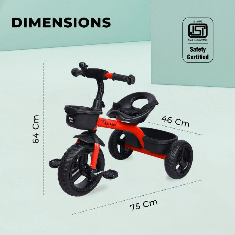 R for Rabbit Tiny Toes T10 Ace Tricycle With Personalized Name Plate