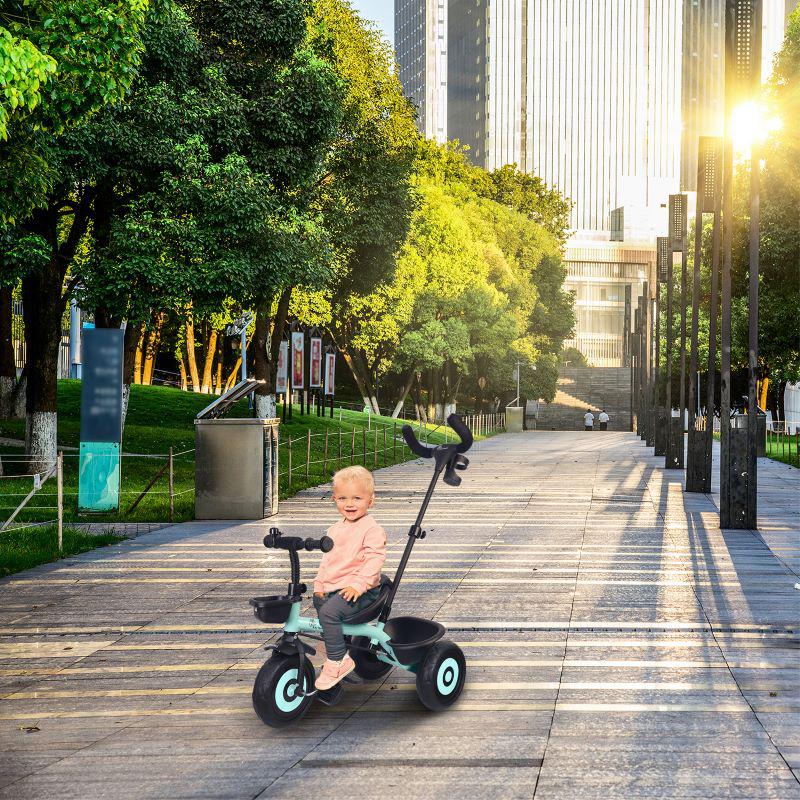 R for Rabbit Tiny Toes T20 Ace Tricycle - 2 in 1, EVA Wheels, Adjustable Parental Control, Cup Holder, EVA Wheels, Front & Rear Basket, 1.5-5y