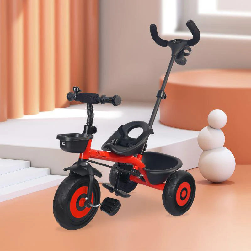 R for Rabbit Tiny Toes T20 Ace Tricycle - 2 in 1, EVA Wheels, Adjustable Parental Control, Cup Holder, EVA Wheels, Front & Rear Basket, 1.5-5y