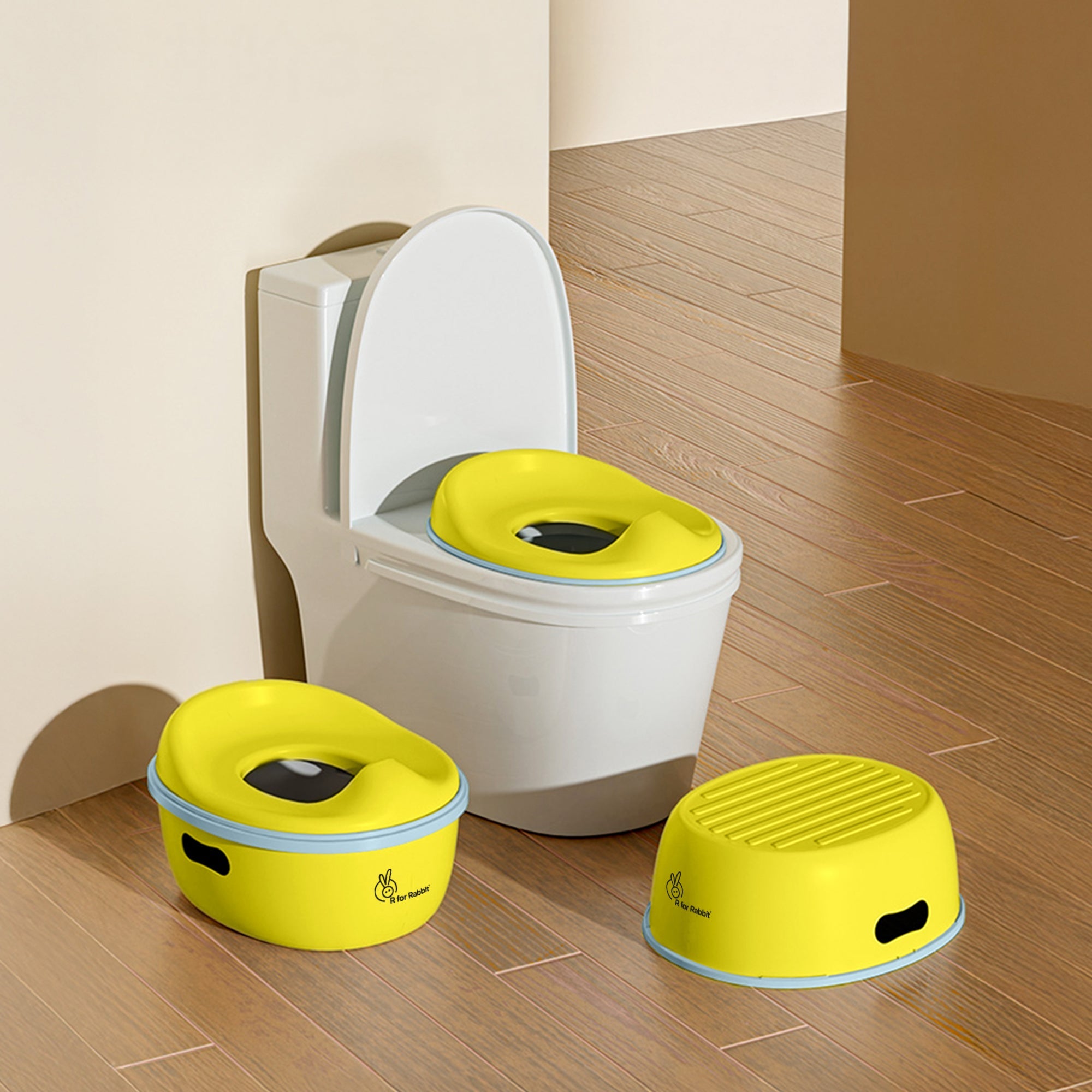 R for Rabbit Tiny Tots Mellow 3-in-1 Convertible Potty Training Seat Safe & Ergonomic Potty Training Chair