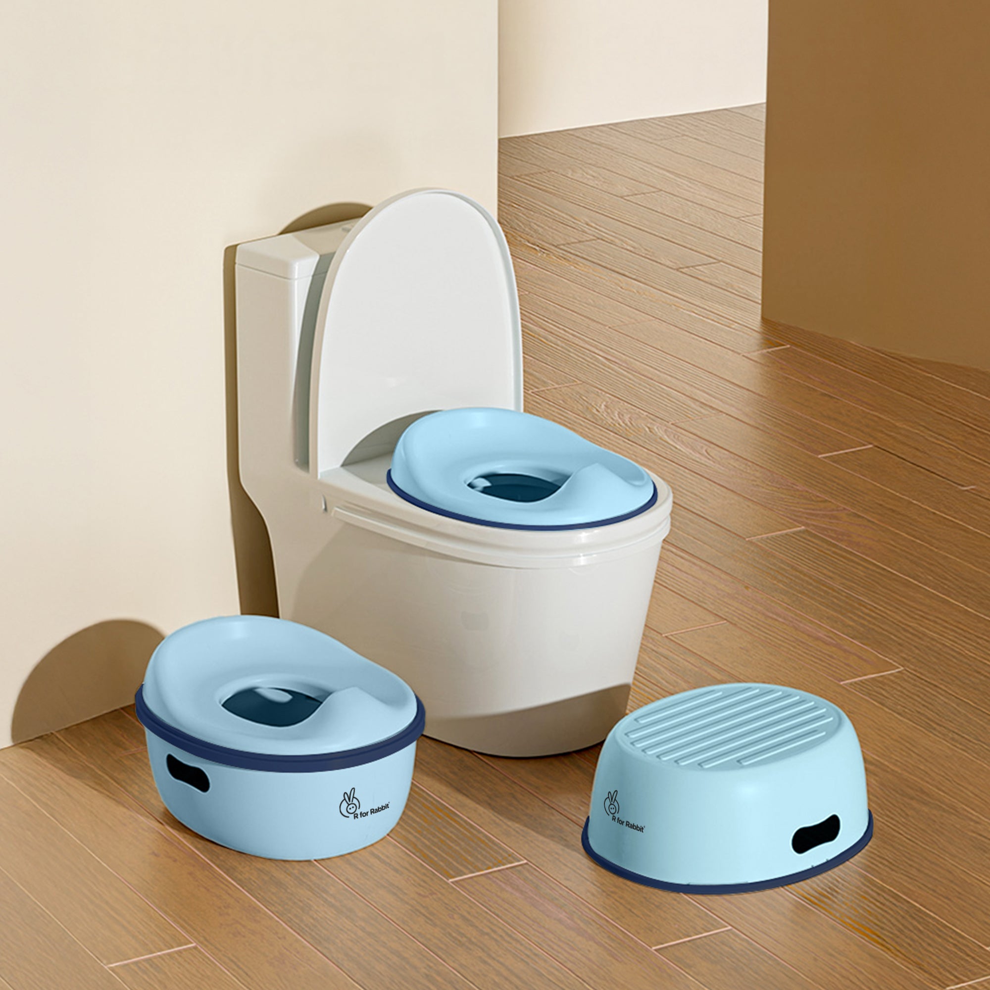 R for Rabbit Tiny Tots Mellow 3-in-1 Convertible Potty Training Seat Safe & Ergonomic Potty Training Chair