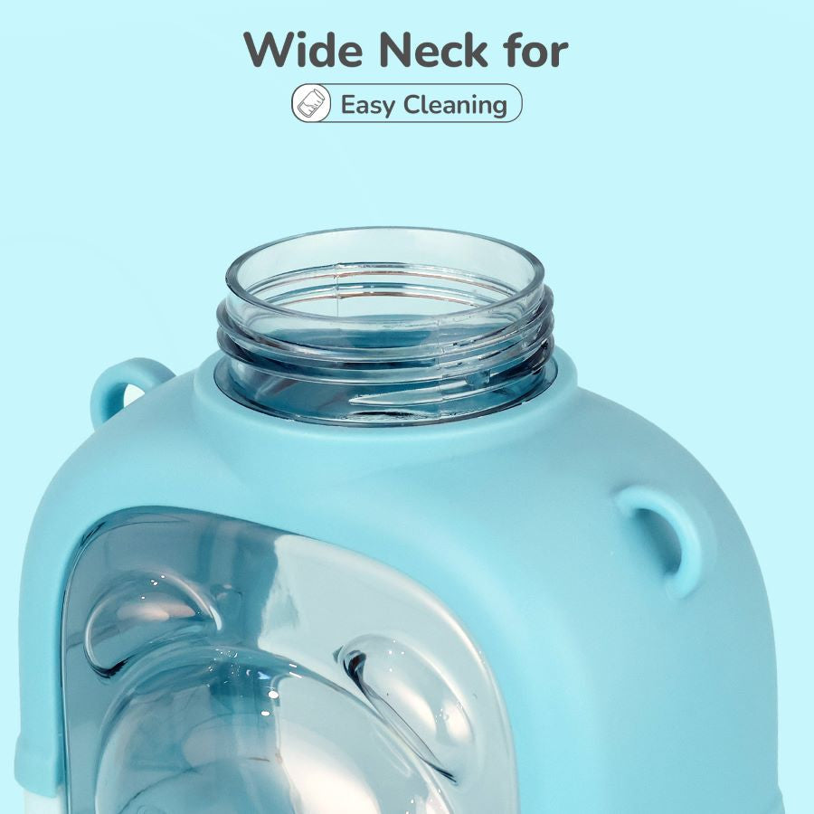 R for Rabbit Tritan Baloo Straw Sipper Bottle 1000ml BPA free Tritan Material with Silicone Straw