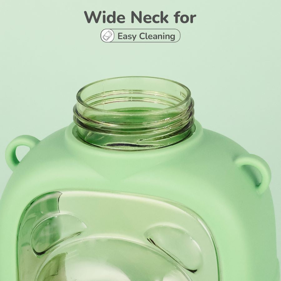 R for Rabbit Tritan Baloo Straw Sipper Bottle 1000ml BPA free Tritan Material with Silicone Straw
