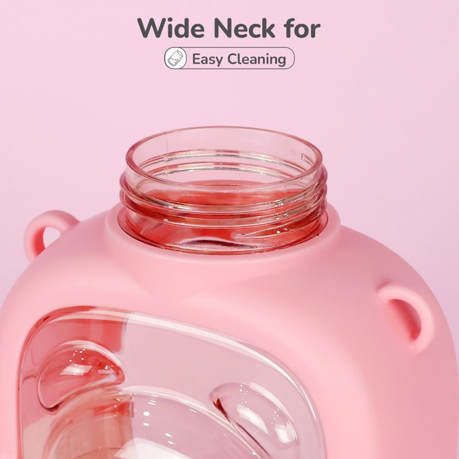 R for Rabbit Tritan Baloo Straw Sipper Bottle 1000ml BPA free Tritan Material with Silicone Straw