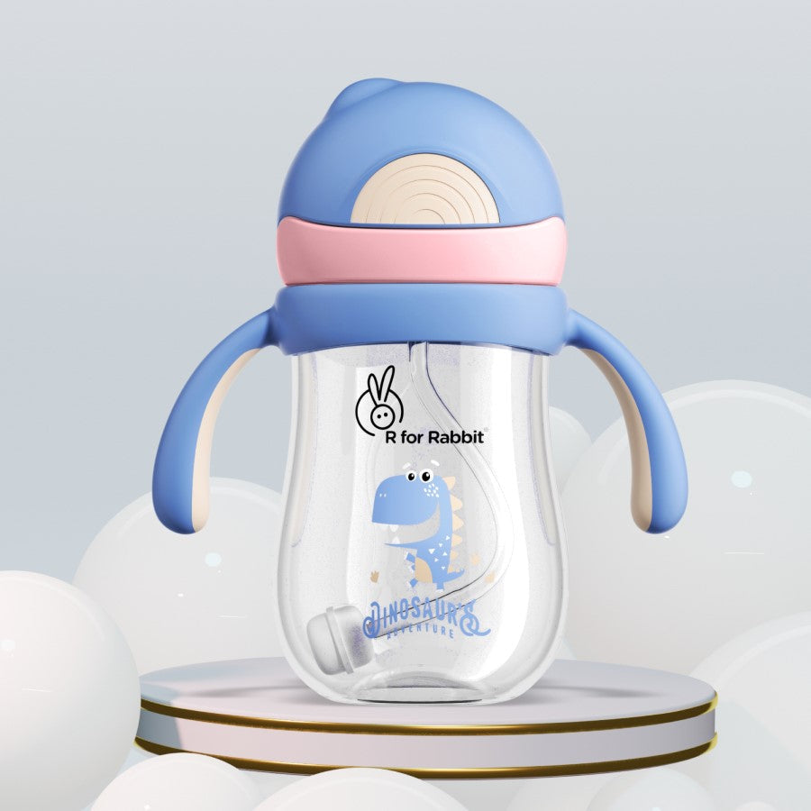 R for Rabbit Tritan Dino Straw Sipper Bottle for kids 320ml