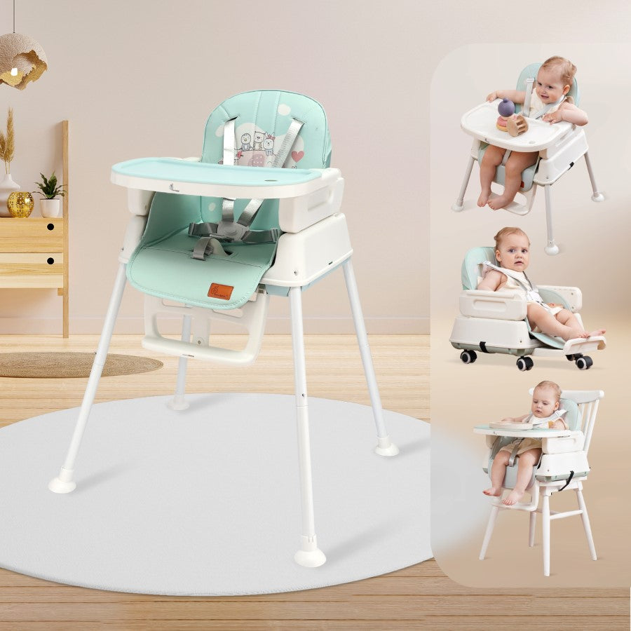 R for Rabbit Truffle High Chair For Kids 4-in-1 Convertible Scratch Proof & Anti-Skid Rubber Base High Chair