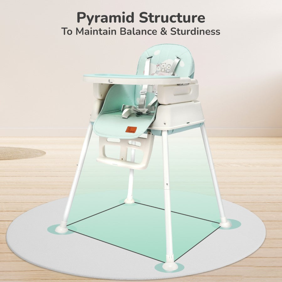 R for Rabbit Truffle High Chair For Kids 4-in-1 Convertible Scratch Proof & Anti-Skid Rubber Base High Chair