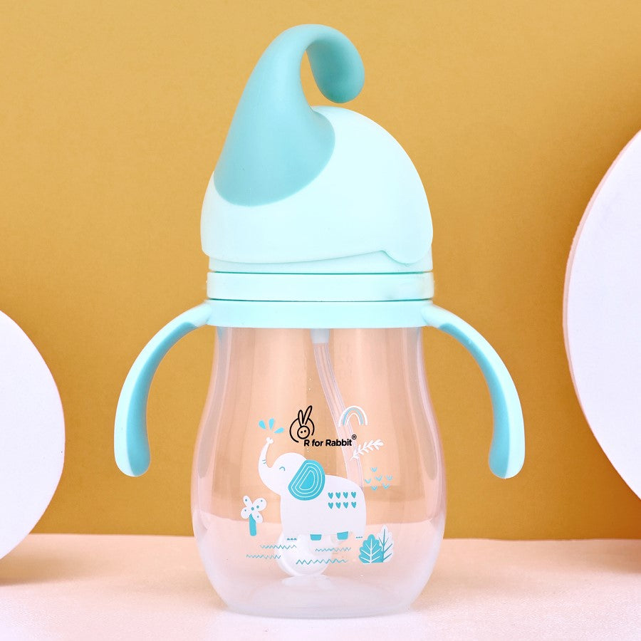 R for Rabbit Trunky Baby Straw Sipper Bottle 320ml With Safe BPA free PP Material