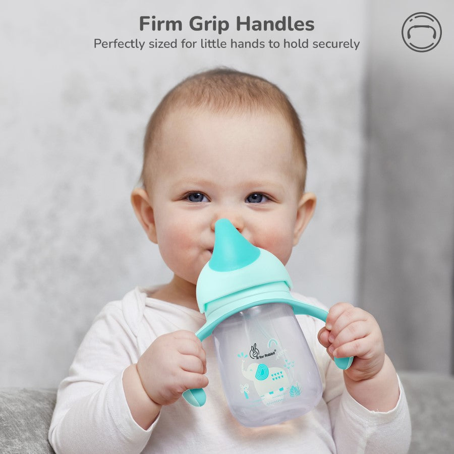 R for Rabbit Trunky Baby Straw Sipper Bottle 320ml With Safe BPA free PP Material