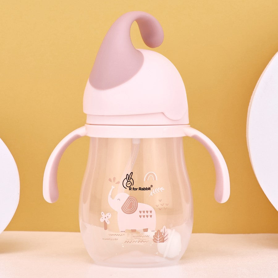 R for Rabbit Trunky Baby Straw Sipper Bottle 320ml With Safe BPA free PP Material