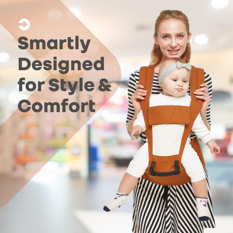 R for Rabbit Upsy Daisy Baby Carrier With 4 In 1 Carry Position, 100% Cotton Fabric