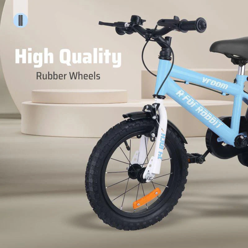 R for Rabbit Vroom Bicycle For Kids 14 Inch With 90% Plug and Play For Ease of Installation