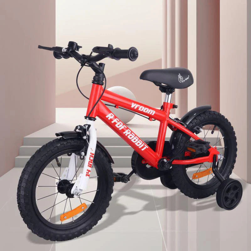 R for Rabbit Vroom Bicycle For Kids 14 Inch With 90% Plug and Play For Ease of Installation