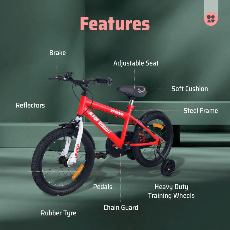 vroom kinderfahrrad R for Rabbit Vroom Bicycle For Kids 16 Inch With 90% Plug And Play For – Smart Baby