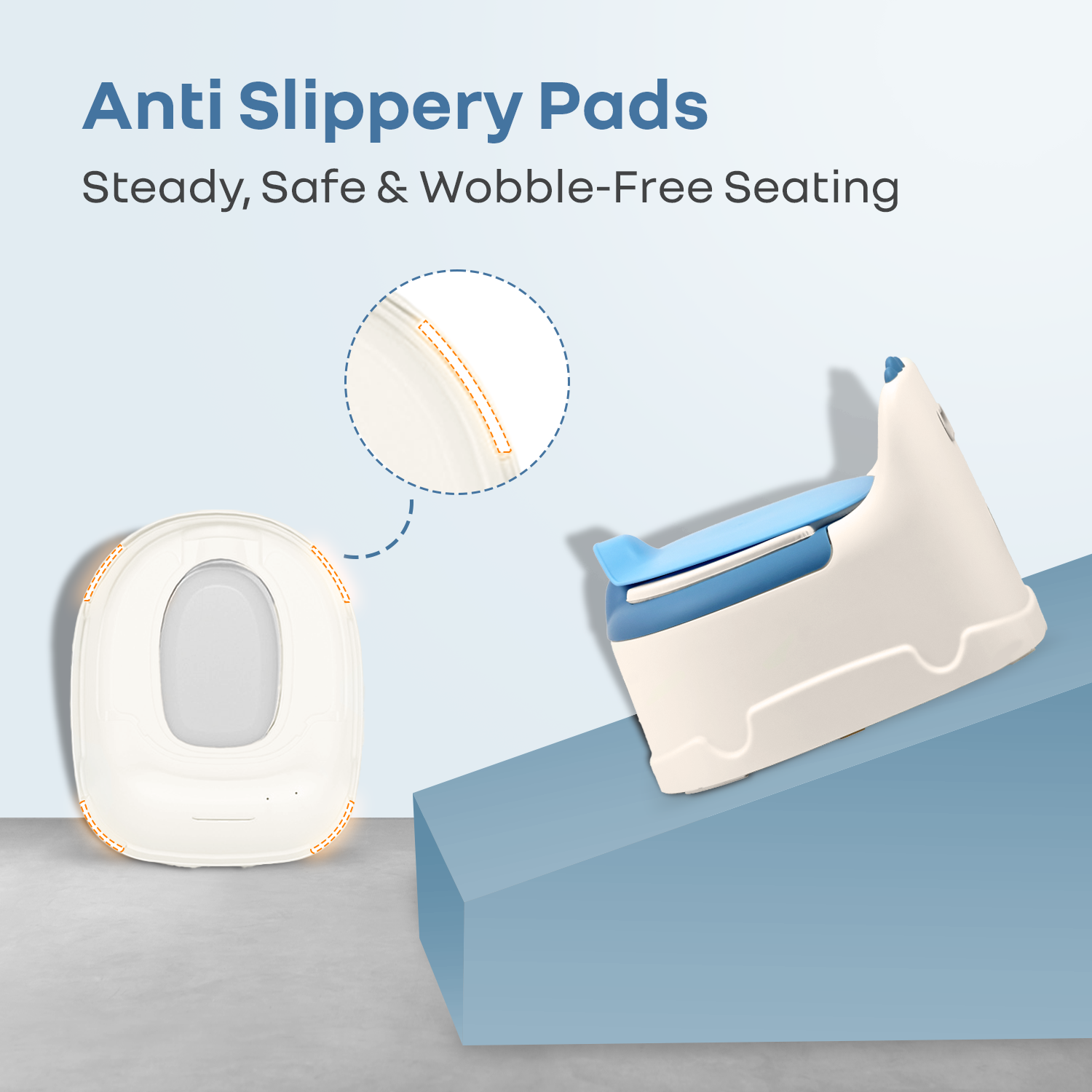R for Rabbit Tiny Tots Dino BPA-Free Potty Training Toilet Seat for baby with Cushion