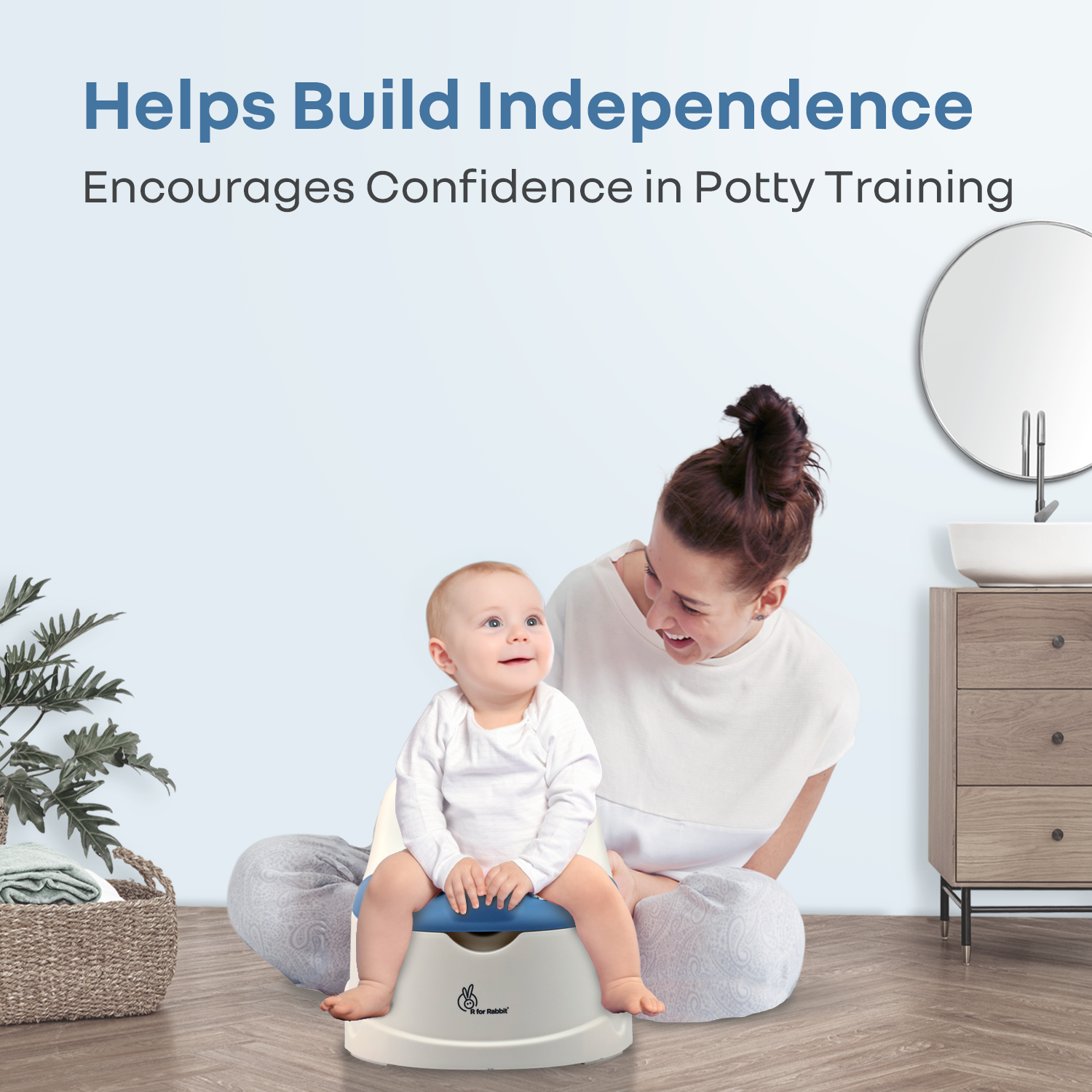 R for Rabbit Tiny Tots Dino BPA-Free Potty Training Toilet Seat for baby with Cushion