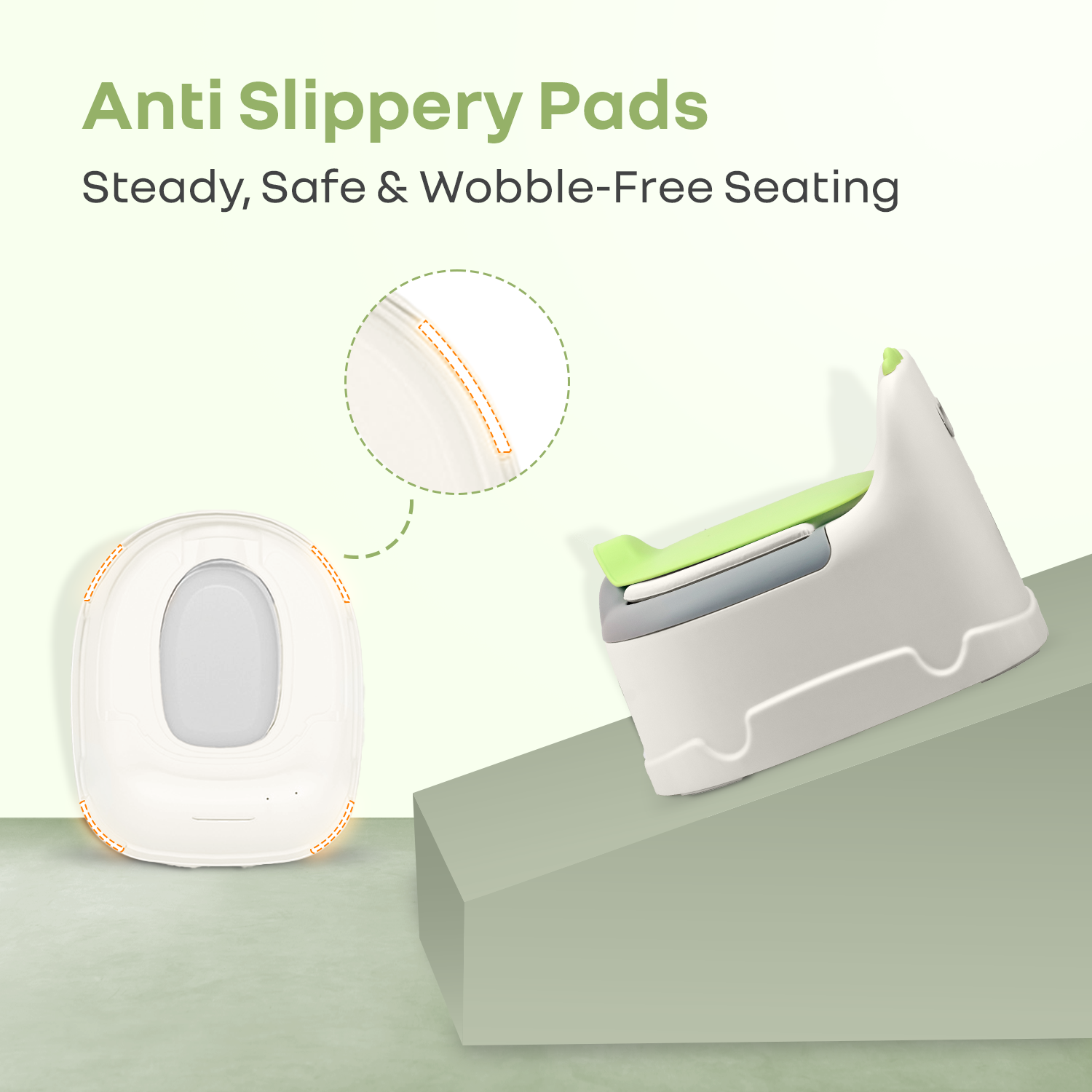R for Rabbit Tiny Tots Dino BPA-Free Potty Training Toilet Seat for baby with Cushion