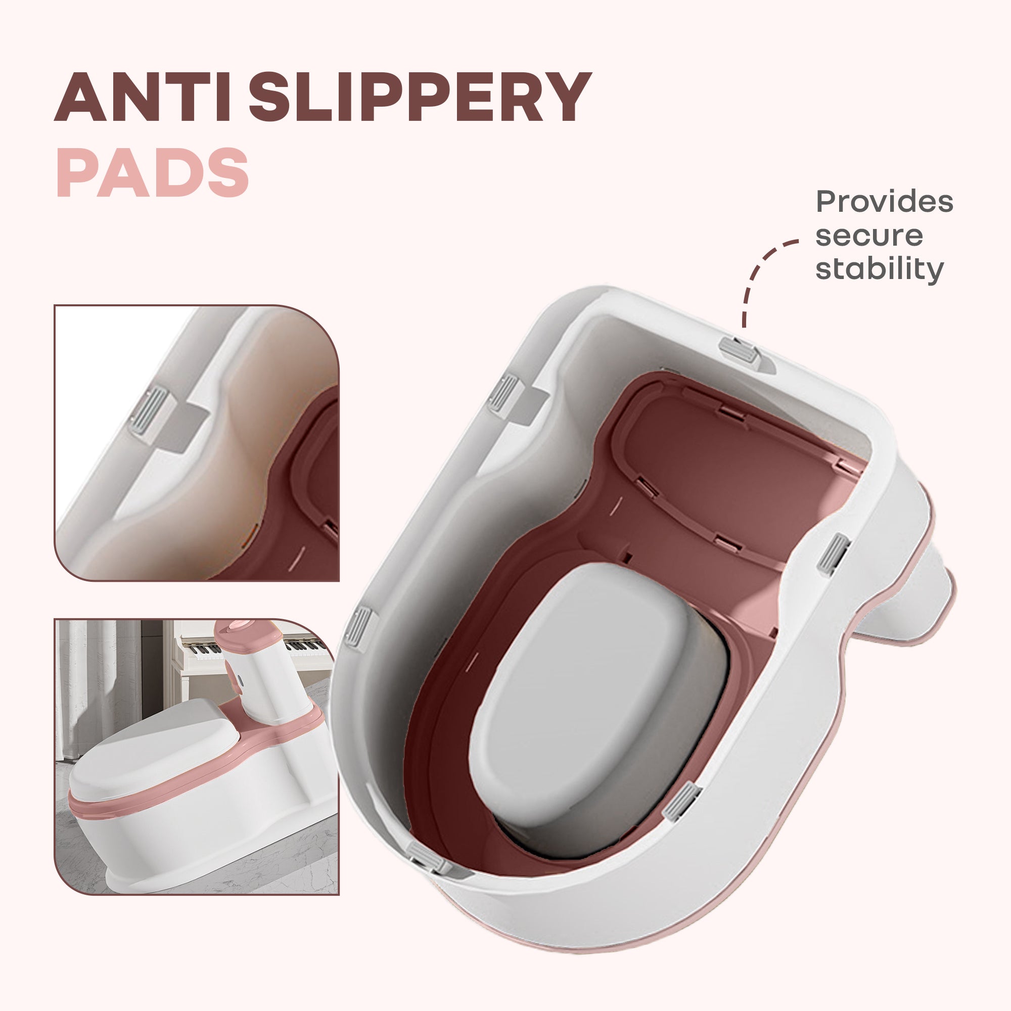 R for Rabbit Little Grownup Pixie Potty Training Seat for Kids with Music & Tissue Storage
