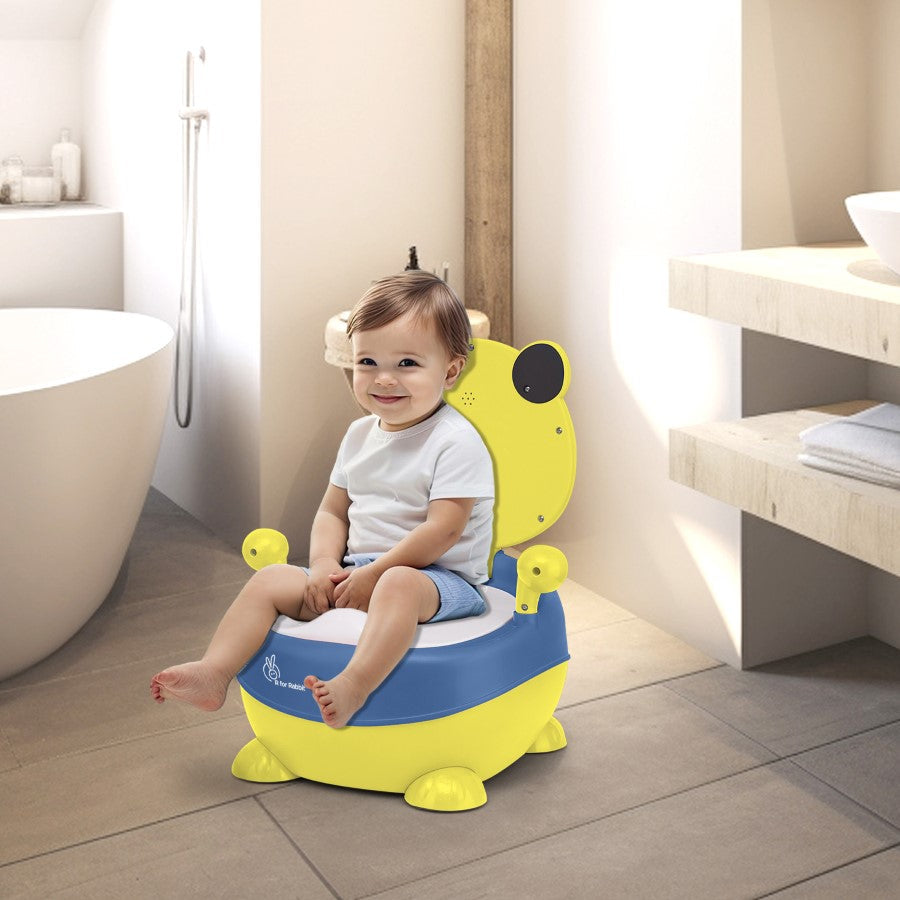 R for Rabbit Tiny Tots Panda Potty Training Seat for Baby With Backrest And Grip Handles