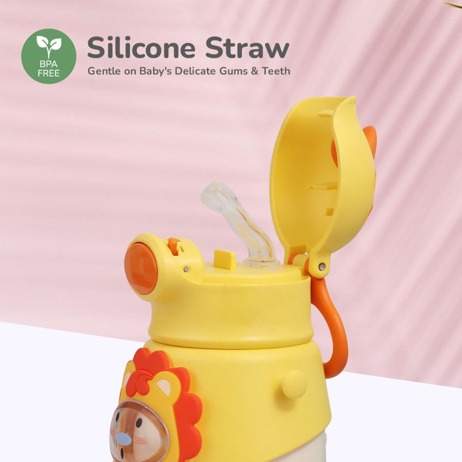 R for Rabbit Steebo Zoobie Stainless Steel Sipper Feeding Bottle for Kids 550ml