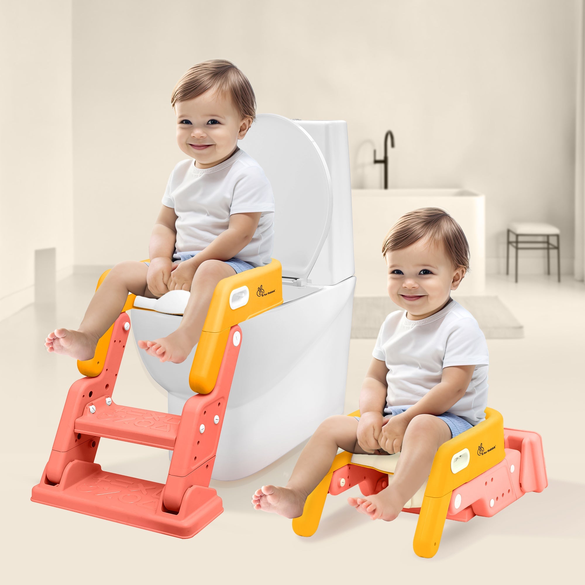 R for Rabbit Hilltop Booster 2-in-1 Baby Potty Seat & Step Stool