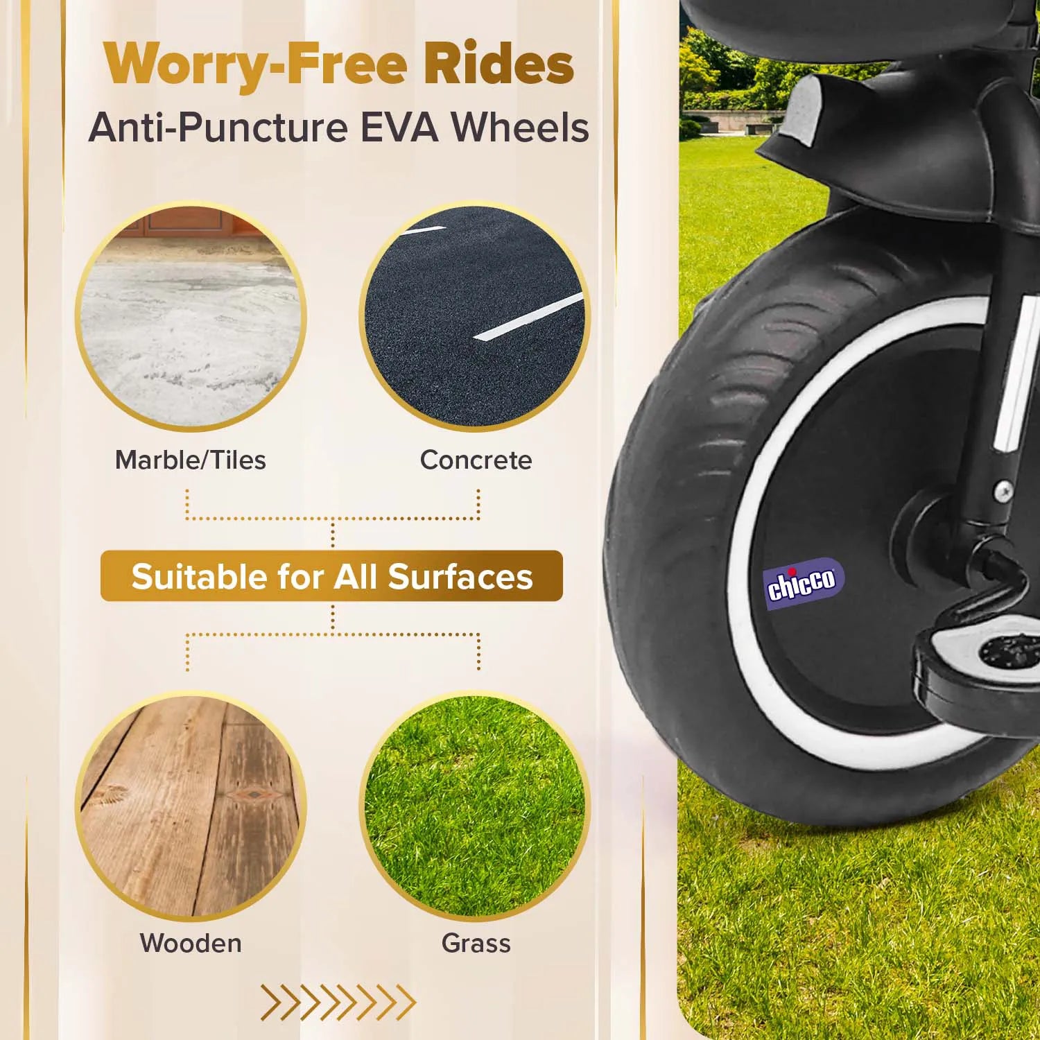 Chicco 4 In 1 Evolution Trike Black