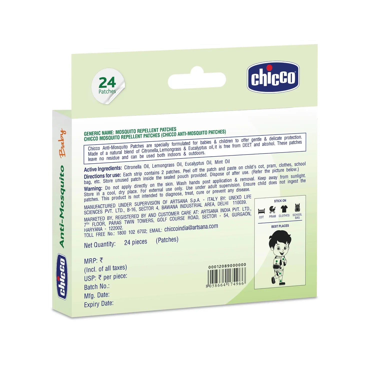 Chicco Anti Mosquito Patches