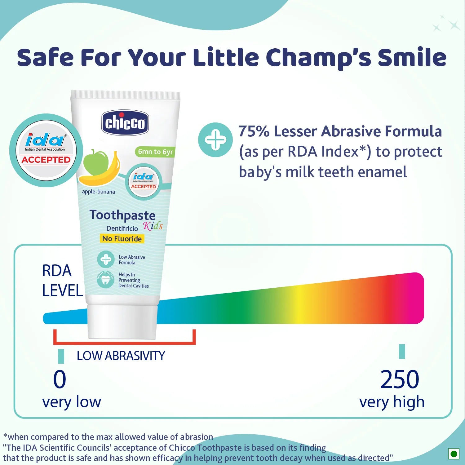 Chicco Applebanana Toothpaste  6M to 6Y  50g