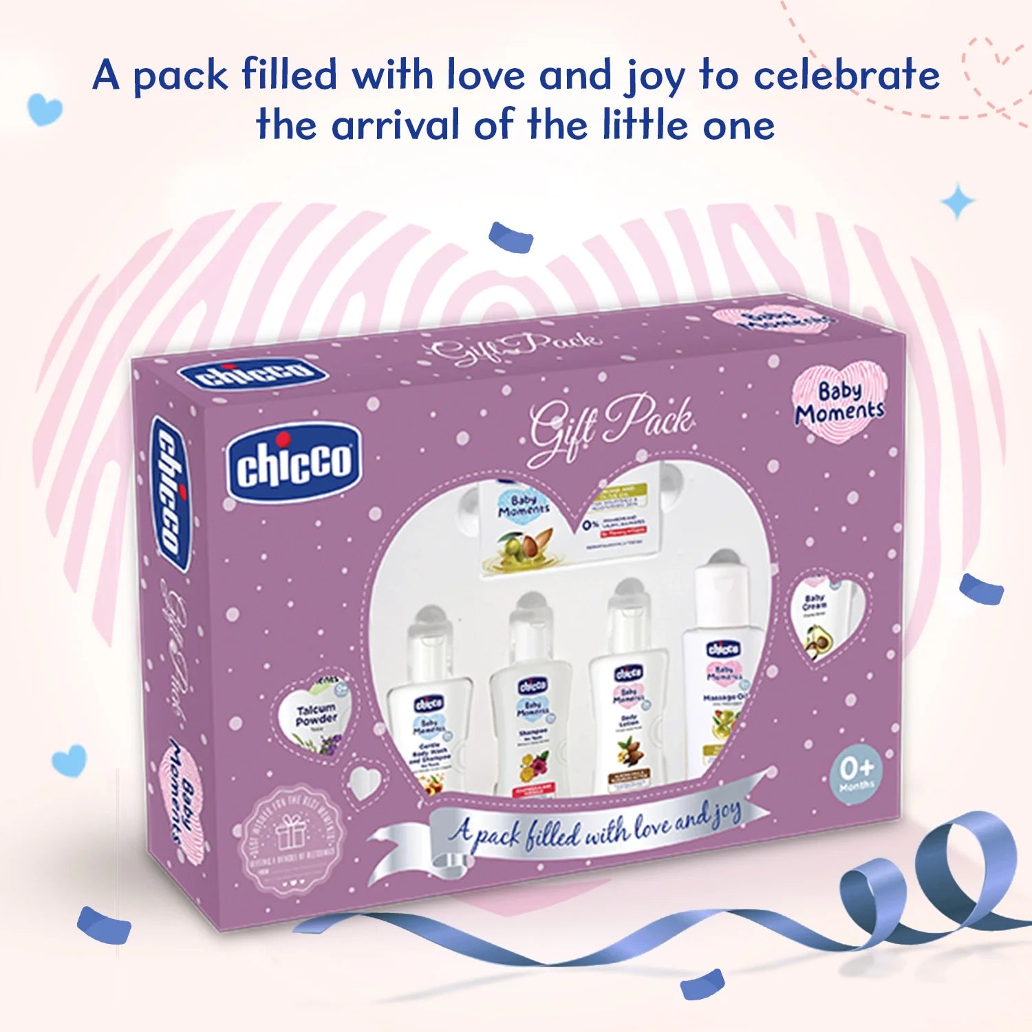 Chicco Baby Caring Gift Pack Set Purple