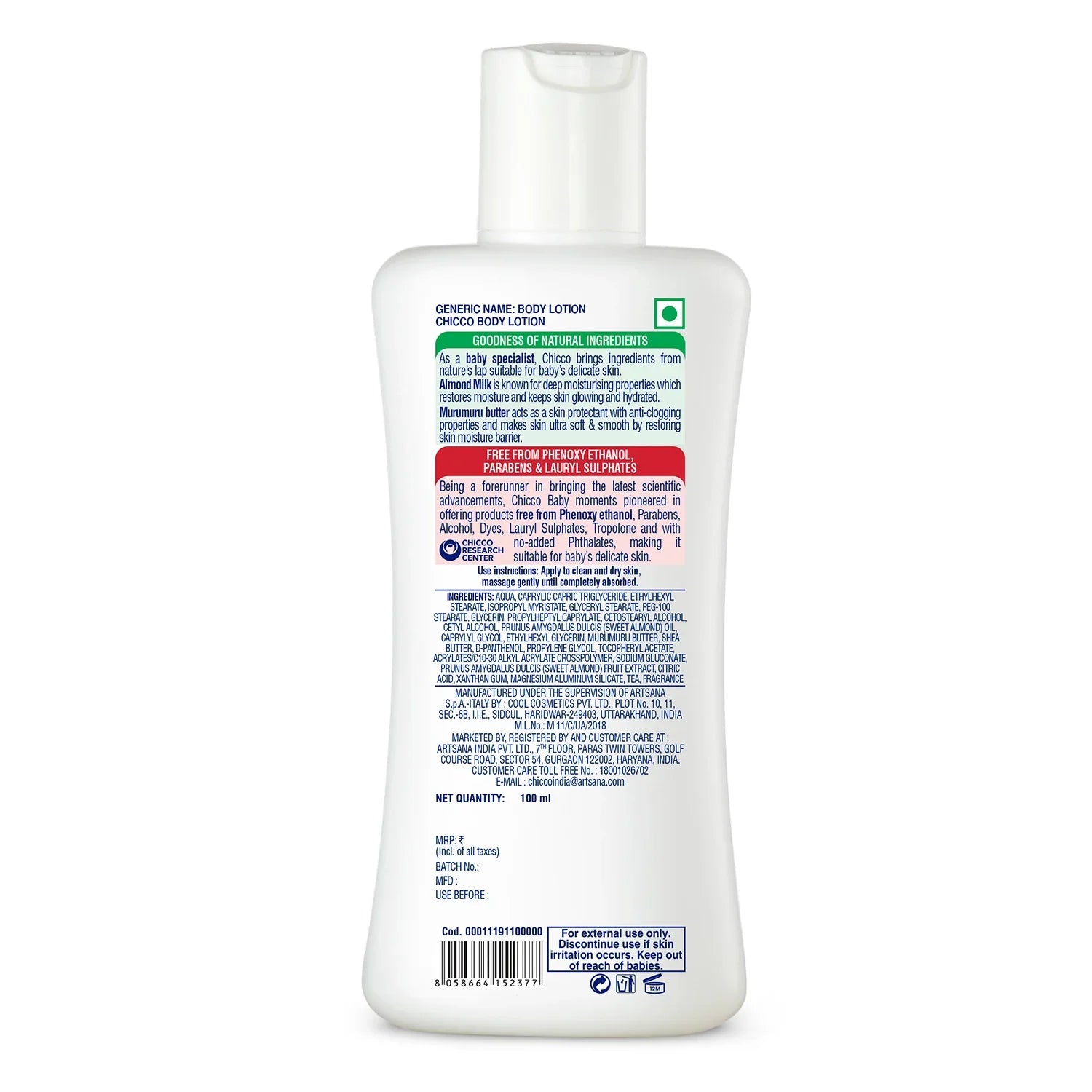 Chicco Baby Moments  Body Lotion 100 ml