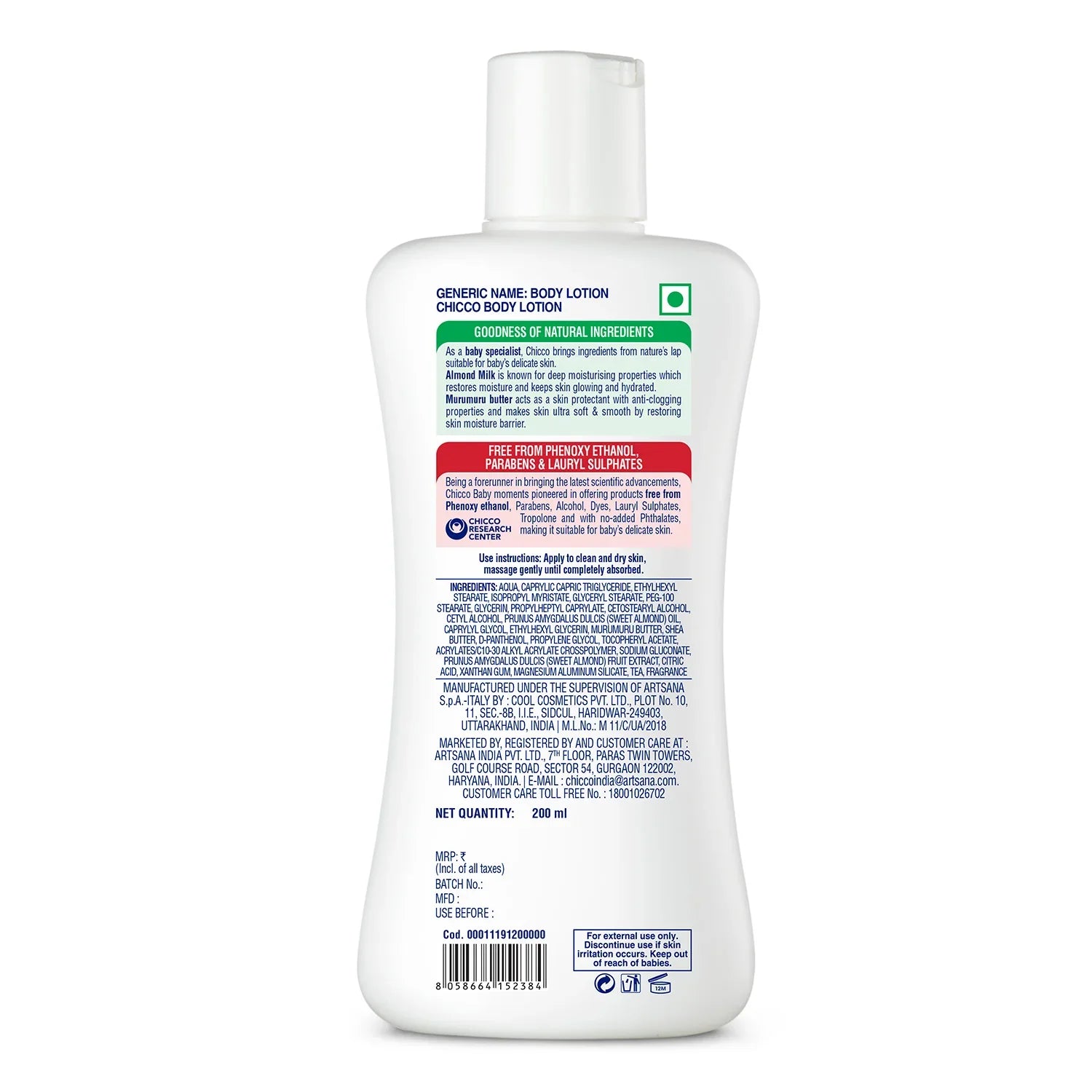 Chicco Baby Moments  Body Lotion 200 ml