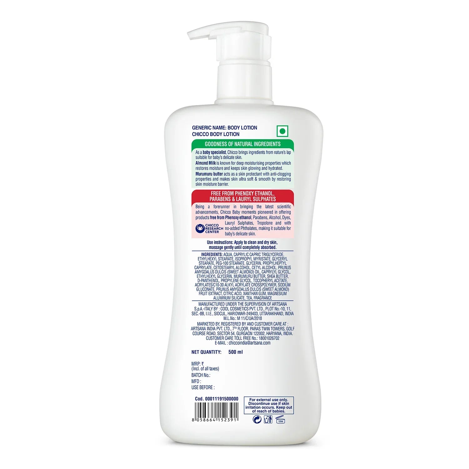 Chicco Baby Moments  Body Lotion 500 ml